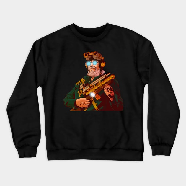 steampunk Crewneck Sweatshirt by Diego Côrtes